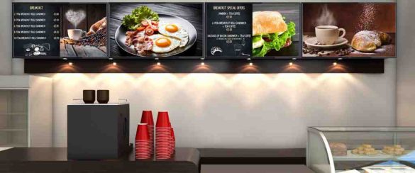 Digital Displays for Promoting Culinary Events