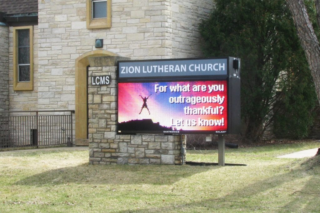 Digital Signage Messages Church